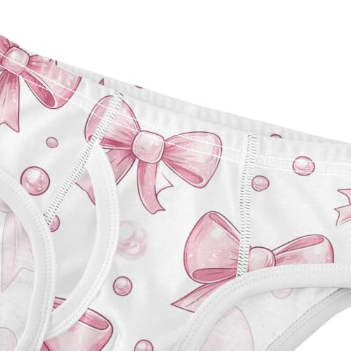 Wusikd Pink Bows 4 Boys' Underwear Cotton Boys Briefs Soft Toddler Underwear 2T4