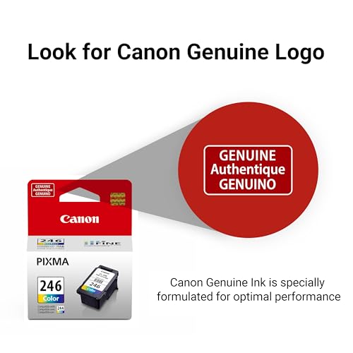 Image of Canon CL-246 Genuine Color Ink Cartridge, Compatible with iP2820, MG2420 /2924 /2920 /3020 /2522 /2525, MX492, TS3120 /302 /302a /202 /202a /4520 /3320