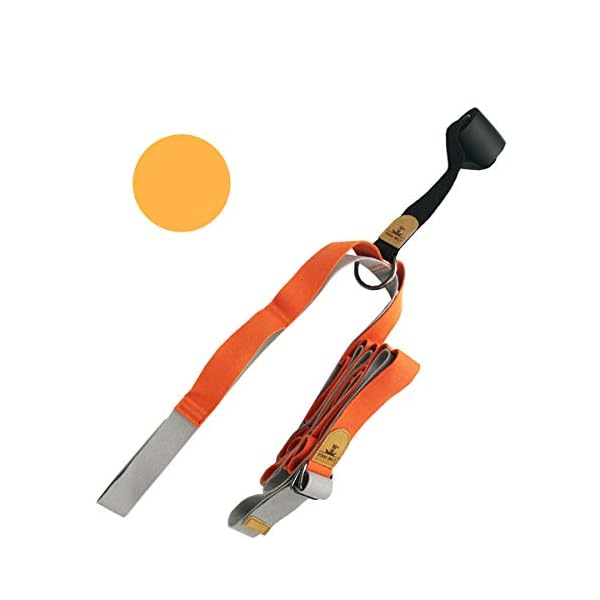 Door Leg Stretcher, Door Flexibility & Stretching Leg Strap - Great for Ballet Cheer Dance Gymnastics or Any Sport Leg Stretcher Door Flexibility Trainer Premium Stretching Equipment (Orange)