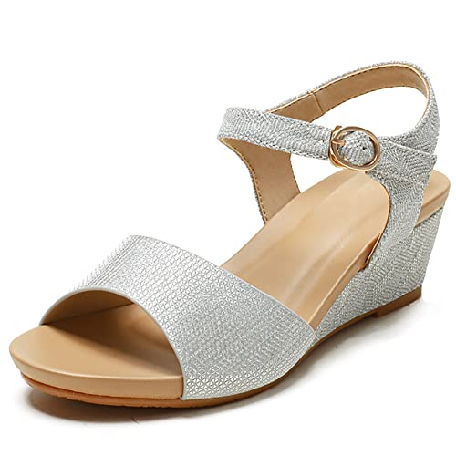 Chaussures décontractées d'été et sandales compensées grande taille