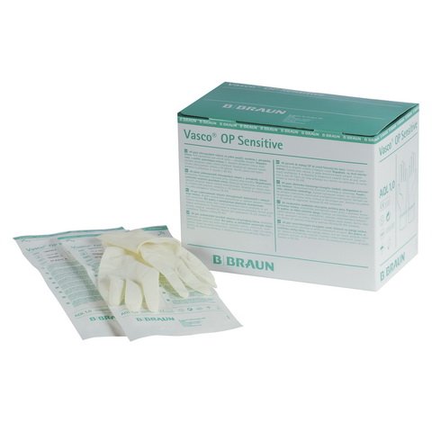 B. Braun Vasco OP Sensitive Operationshandschuhe Naturlatex Gr. 9