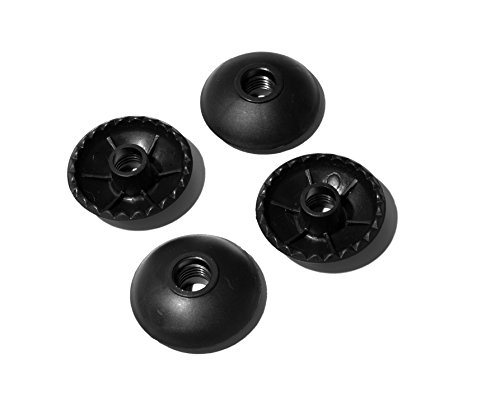 Hiker Hunger Extra Durable Rubber Mud Baskets: Trekking, Hiking, and Snowshoe Poles Accessories & Replacements Fits Most Walking Poles (4 Pack Mud Baskets) - USA Based Brand
