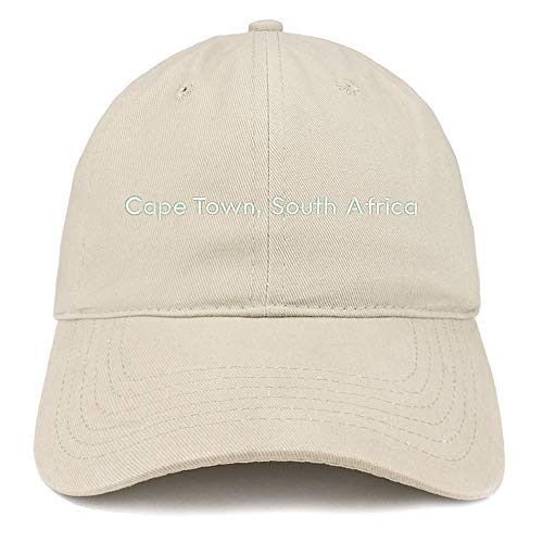 Trendy Apparel Shop Cape Town South Africa Embroidered Cotton Dad Hat - Stone