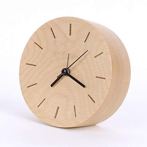 Xuejuanshop Cyfrowy budzik/cyfrowy budzik, drewniany budzik, wklęsły książka, kreatywny zegarek, do łóżeczka dziecięcego, dekoracja biurka, światło budzika (kolor: A)
