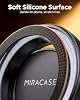 Soporte de auto magnético Miracase para MagSafe [imán fuerte de 3600gf y base de succión de 89+ libras] soporte de teléfono magnético de vacío para tu auto, soporte ajustable de 360° para tablero y parabrisas con acentos de tablero para todos los teléfonos inteligentes 8