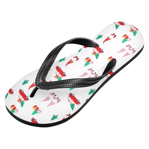 Burbuja Gnomes Trucks Flip Flops for Women Men, Soft Thong Sandals Rubber Slippers for Pool Beach Essentials2