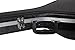 Crossrock Greek Bouzouki Case | ABS Molded Hardshell with Security Lock, Metal Feet, and Detachable Straps-Black (CRA865BOBK)