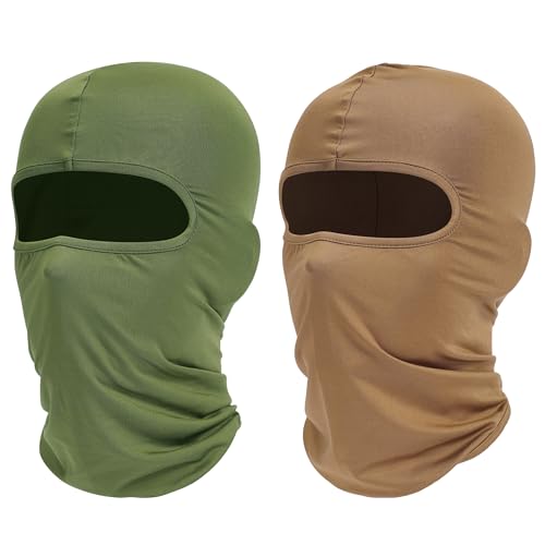 Image of ROXUN Balaclava Ski Mask, 2 Pack Summer Motorcycle UV Protection Shiesty | Cooling, UPF 50+, Unisex, Windproof, Face Mask, Neck Gaiter, Versatile Use