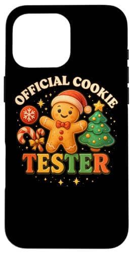 公式クッキーテスター クリスマスシャツ ファニージンジャーブレッド スマホケース iPhone 16 Pro Max 用