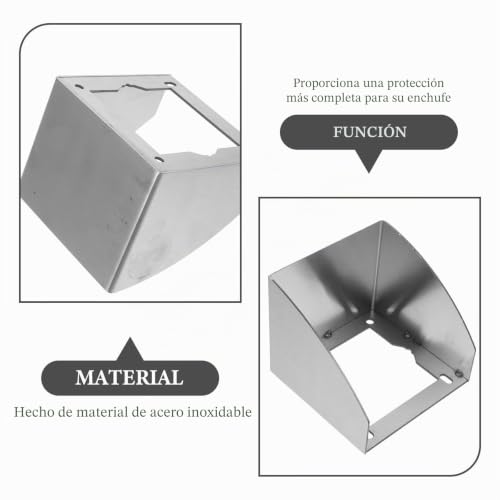 Tapa de enchufe impermeable de alta gama en acero inoxidable 5