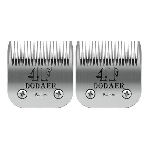 Lame de changement de fente de chien,Compatible avec les séries Moser 45-50/Heiniger/Andis/Oster A5/Wahl 10KM Series tondeuse pour chien,taille 4F 3/8