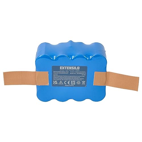 EXTENSILO Batterie Compatible avec Yoo Digital Iwip 1000, 600 aspirateur (4500mAh, 14,4V, NiMH)