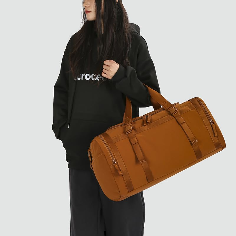 Gym Bag-Small Duffle Travel with Shoe Compartment Personal Item Weekender Sports Bag Weekend a Water-resistant Insulated Pocket & Women Wet(Purple)4