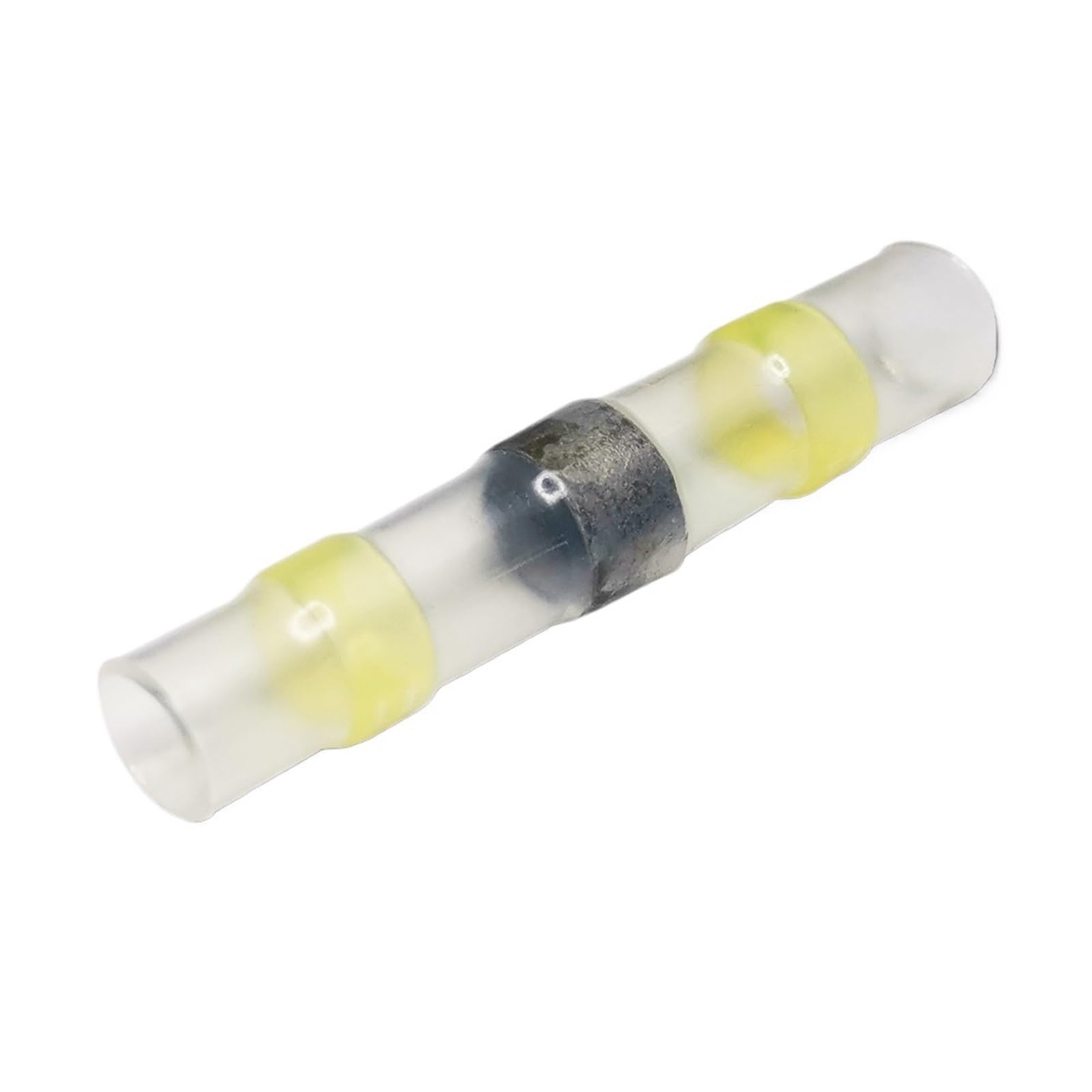 Conectores de Cable de Sellado de Soldadura Amarillo, Conector a Tope termorretráctil Resistente al Agua, terminales de Empalme de Cable aislados de AWG12-10, 100/1000 Uds.(800PCS)