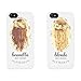 Produktbild Cute BFF Phone Cases - Brunette and Blonde Best Friends Phone Covers for iphone 4, iphone 5, iphone 5C, iphone 6, iphone 6 plus, Galaxy S3, Galaxy S4, Galaxy S5, HTC M8, LG G3 by mcsharks