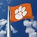 Rico Industries NCAA Clemson Tigers Orange 3' x 5' Banner Flag