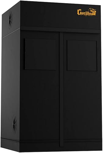 Miniatura 2 de Gorilla Grow Tent 4 x 4, altura más alta, ajustable, lona más gruesa de resistencia industrial con interior reflectante de diamante EZ Clean,