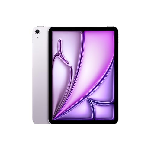 Apple iPad Air 11 with M3 chip: Built for Apple Intelligence, Liquid Retina Display, 128GB, 12MP Front/Back Camera, Wi-Fi 6E, Touch ID, All-Day Battery Life  Purple