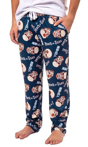 Men's Attack On Titan Manga Merch Pajama Pants Colossal Titan Anime Adult Sleep Pants