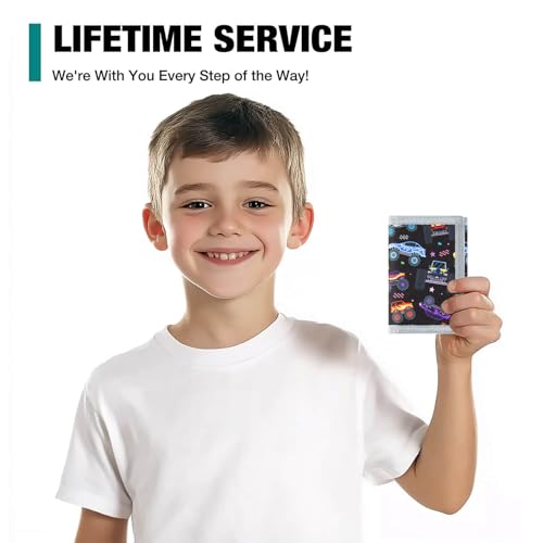 Image of Kids Wallet for Boys, Little Boys Wallet for Kids Ages 4-5-6-7-8-9-10-11-12, Monster Truck Toddler Wallets with Coin Pocket, Novelty Christmas & Birthday Gifts