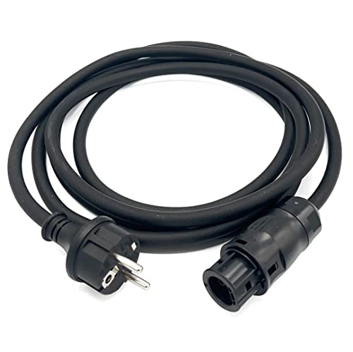 Solarsys - 3m Netz Anschlusskabel Betteri BC01 auf Schuko Steckdose AC Kabel mit VDE Zertifikat für Mikrowechselrichter Hoymiles Deye Envertech NEP Bosswerk TSUN 3 Meter