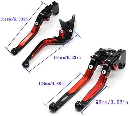 Miniatura 2 de Krace - Palancas de embrague de freno ajustables para motocicleta Kawasaki Z900 Z650 NINJA 650RER-6F 2017 2018, VERSYS 1000 650 cc VULCANS 2015 2016