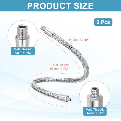 Flexible pour microphone bras extension metallique 1/4" vers 3/8" orientable