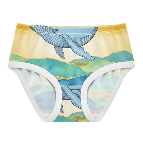 Blue Whale Girls Underwear Toddlers 2t Cotton Cute Panties Girl Durable Underpants Briefs