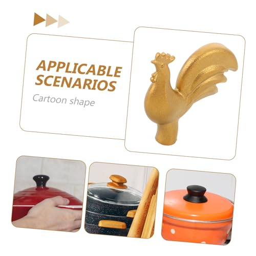 Bouton de couvercle dessin coq pour une cuisine bistrot
