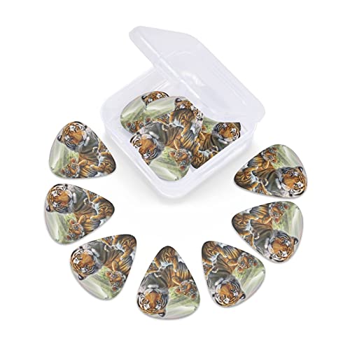 Tigers Médiators en celluloïd coloré pour guitare basse, amateurs de musique, guitares, électriques et acoustiques avec 0,46 mm, 0,71 mm, 0,96 mm - Les Beatles, Paul McCartney, John Lennon, RIngo Starr, George Harrison Tigers Médiators en celluloïd coloré pour guitare basse, amateurs de musique, guitares, électriques et acoustiques avec 0,46 mm, 0,71 mm, 0,96 mm – Image 7