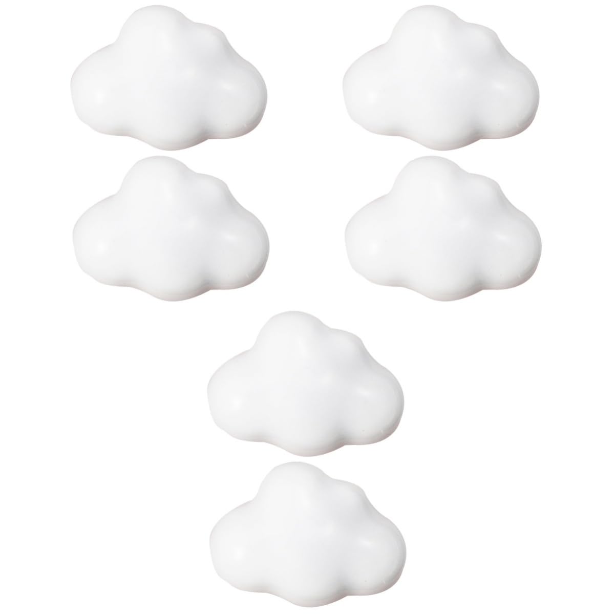 Bouton de tiroir céramique blanc lot de 6 poignées déco