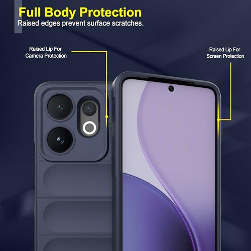 Image of Zapcase Back Case Cover for Vivo T4 Pro 5G | Compatible for Vivo T4 Pro 5G Back Cover | Liquid Silicon Magic Case with Camera Protection | Sapphire