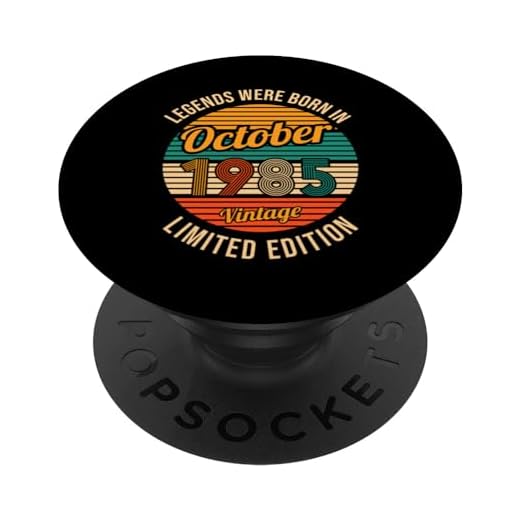 Las leyendas nacieron en octubre de 1985 38 cumpleaños PopSockets PopGrip Intercambiable