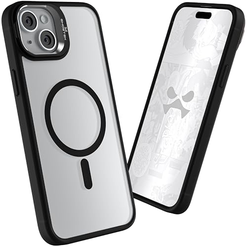 Coque iPhone 15 Plus MagSafe Ghostek KickCam antichoc avec béquille noir