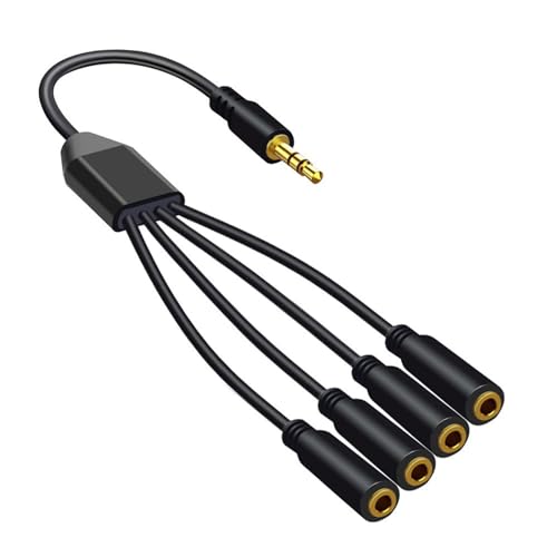 Cable 3.5mm macho a múltiples hembras extensible miniatura 1