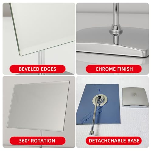 Espejo de Mesa Rectangular Surdy con Soporte Ajustable miniatura 5