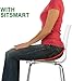 BackJoy Posture Seat Pad | Ergonomic Pressure Relief, Hip & Pelvic Support to Improve Posture | Home, Office Chair, Car Seat, Comfortable | Fits S-L HIPS | SitSmart Relief (Black)