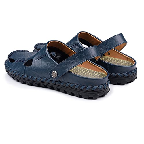 Men Sandals Genuine Leather Beach Trekking Comfortable Outdoor Beach Slippers Size(43)3