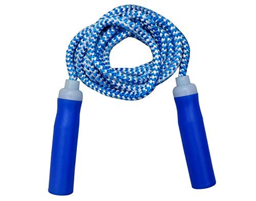 Image of Simran Sports Cotton Rope Fitness Skipping Rope Blue