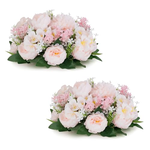 Inweder Kunstblumen für Mittelstücke Deko Hochzeit - 2 Stück Rosa...