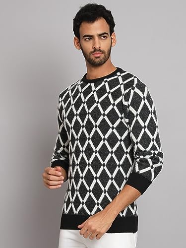 Image of eWools Men's Winterwear Woolen Striped Sweaters