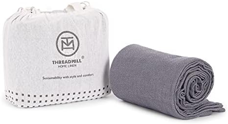 Threadmill Premium Soft Travel Blanket - Airplane Flight Blanket Throw in Cloth Bag(Grey Color) Compact & Portable Large Blanket for Travel, Car, Picnic & Camping 1 Threadmill Premium Soft Travel Blanket - Airplane Flight Blanket Throw in Cloth Bag(Grey Color) Compact & Portable Large Blanket for Travel, Car, Picnic & Camping