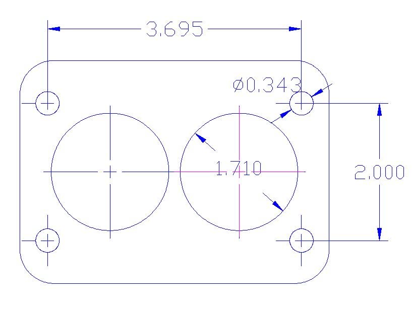 Canton Racing 85–030 Vergaser-Adapter | 2,5 Cm Phenolharz | Für Rochester 2-barrel Vergaser | Justierbar
