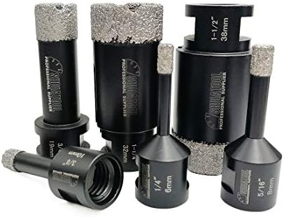 SHDIATOOL 6PCS Diamond Core Drill Bits 