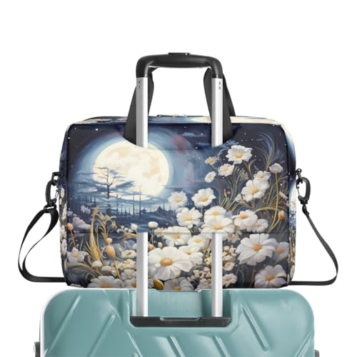 Bolsa para portátil de 16 pulgadas con diseño de flor luna miniatura 6