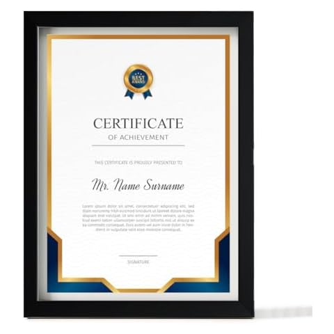 A4 Black Styrene Photo Frame Cover