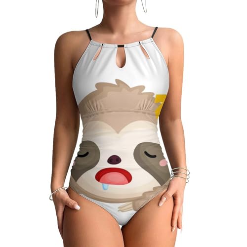 Swimsuit une pièce femme paresseux endormi gainant maillot de plage