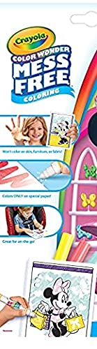 Image of Crayola Color Wonder Minnie Mini Foldalope 12PK, Coloring Book for Kids, Mess-Free Coloring Book for children with Clear Inks, 16 Pages and 3 Markers, Ages 3+, Compact Size, Asia Edition