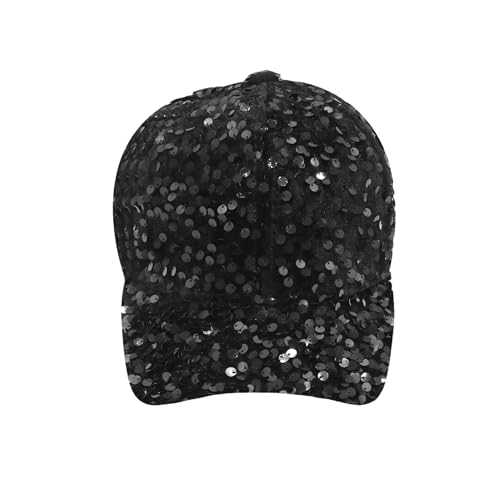 Gorra de béisbol brillante con lentejuelas para mujer miniatura 6