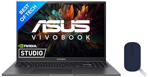 Image of ASUS Creator Series Vivobook 16X 2023, Intel Core i5-12450H 12th Gen, 16.0-inch FHD+ 120Hz, Laptop (8GB /512GB SSD /NVIDIA GeForce RTX 2050) K3605ZF-MB521WS Marshmallow MD100 Mouse (Blue)